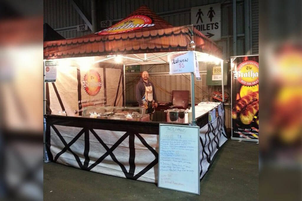 Printed Marquees With Lights Market Stall